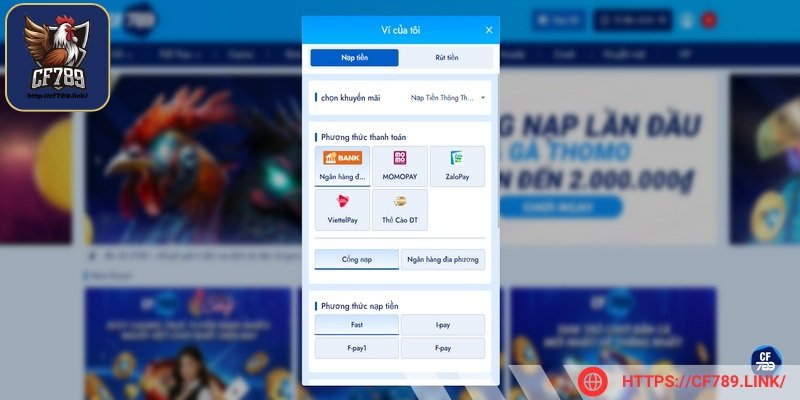 Có thể lựa chọn nhiều phương thức để nhanh chóng nạp tiền ngay