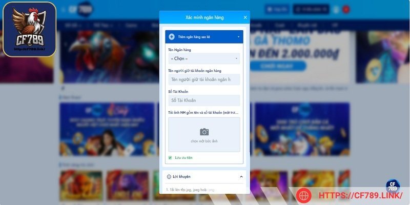 Cần liên kết ngân hàng chính chủ để rút tiền an toàn