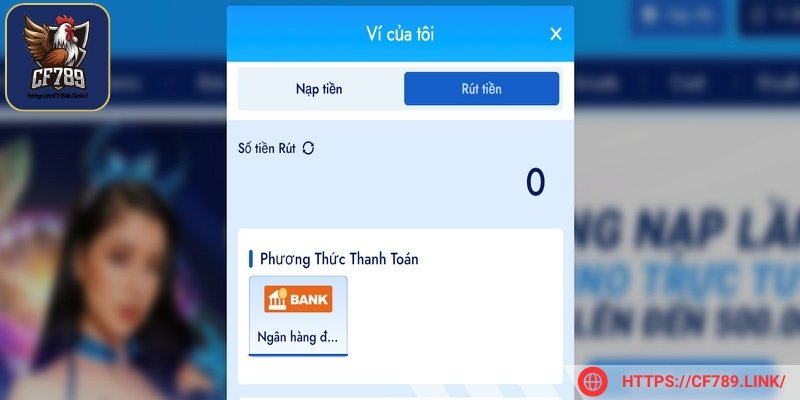Đăng nhập CF789 bằng tài khoản đã đăng ký
